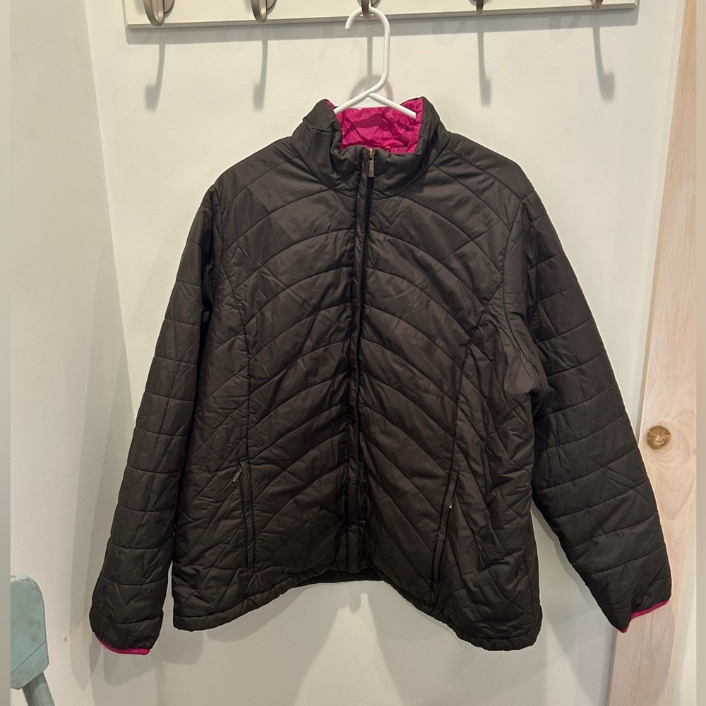 Lands’ End Brown Women’s Down Puffer Coat Size 2X